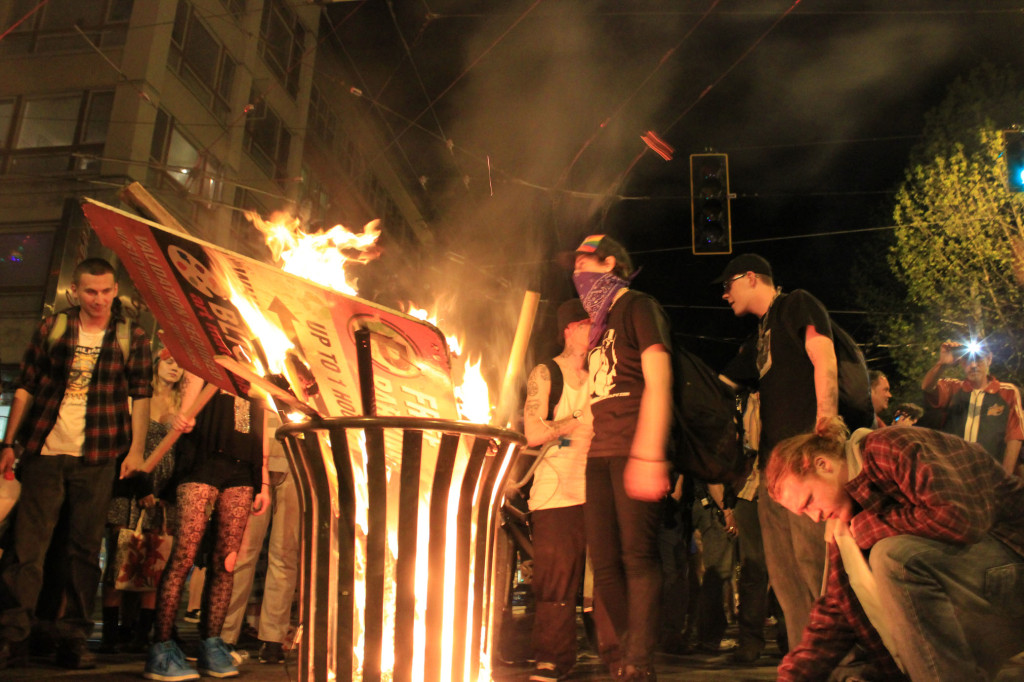 The majority of revelers were not anarchists or activists, but simply young people from all parts of the city