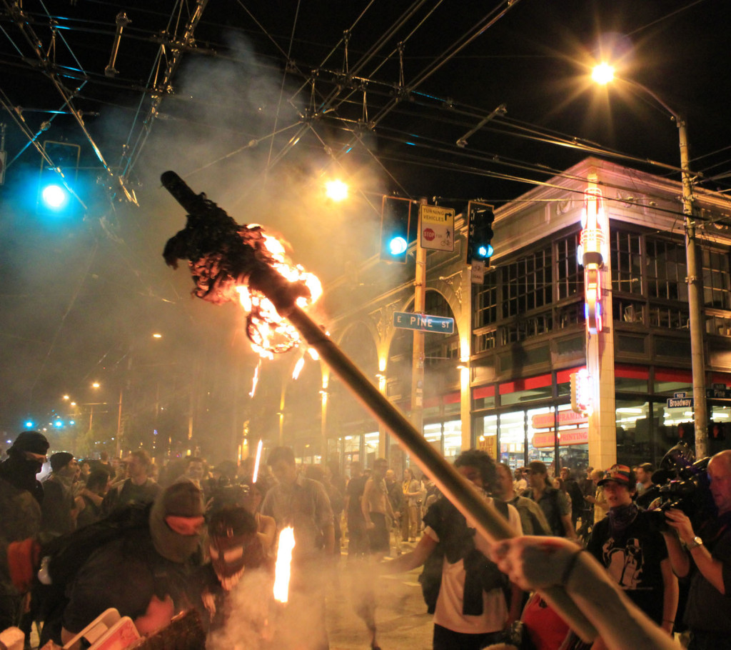 Black flags became torches